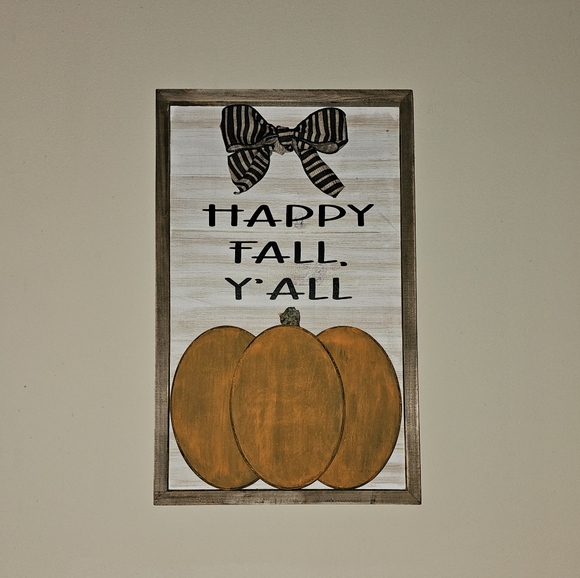 Hand Crafted Other - Happy Fall Yall Handmade Sign